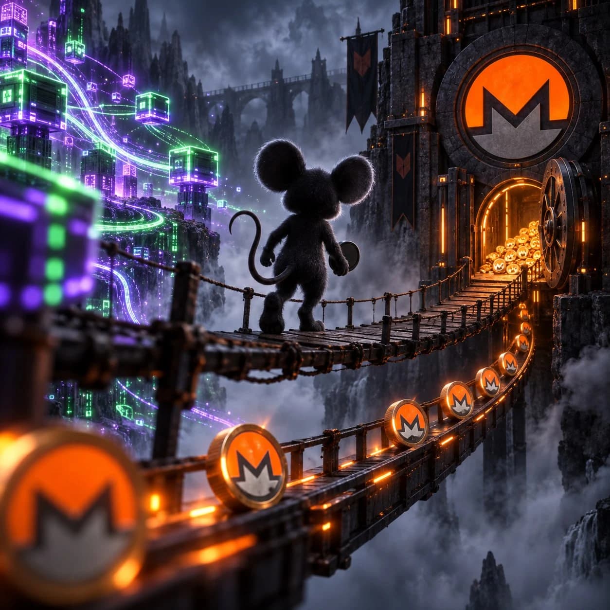 Anonymouse crossing from Solana to Monero