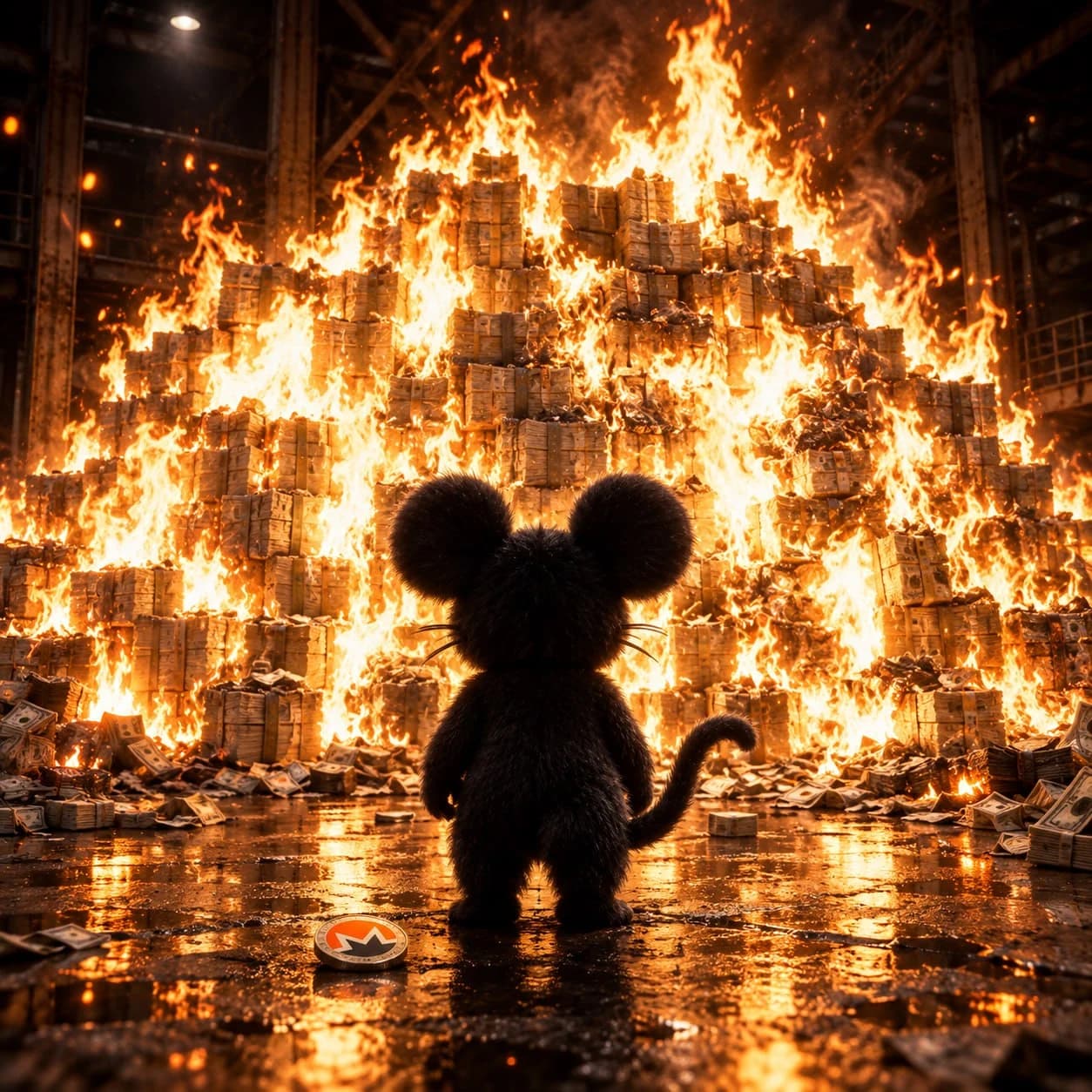 Anonymouse watching fiat burn