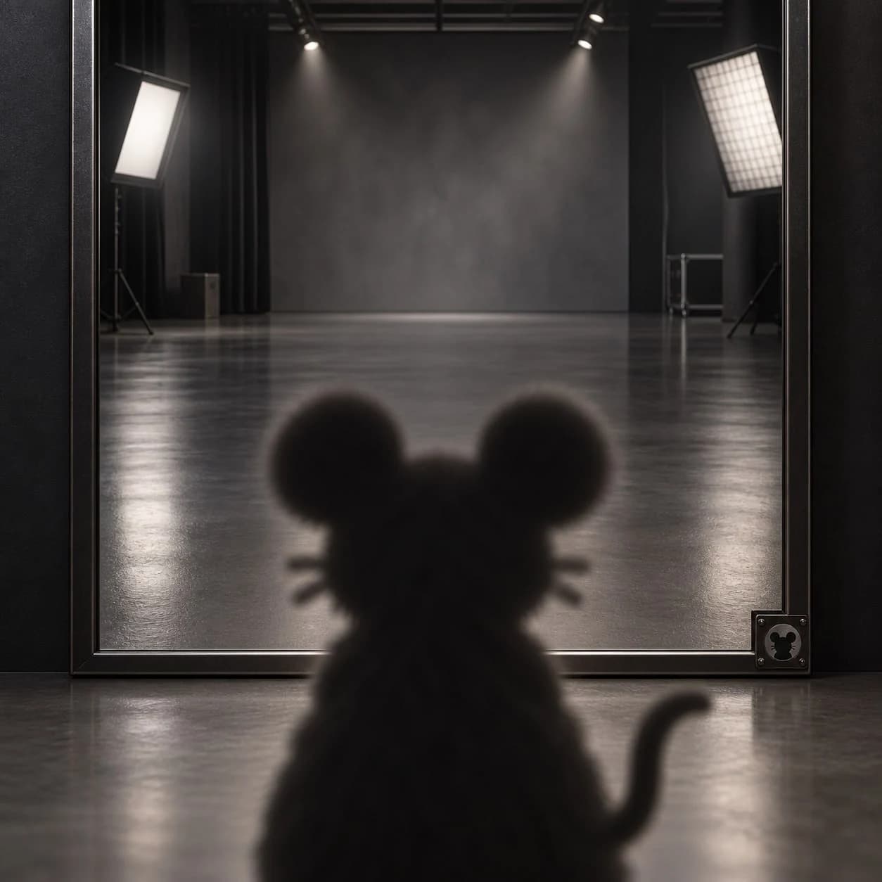 Anonymouse entering an empty room